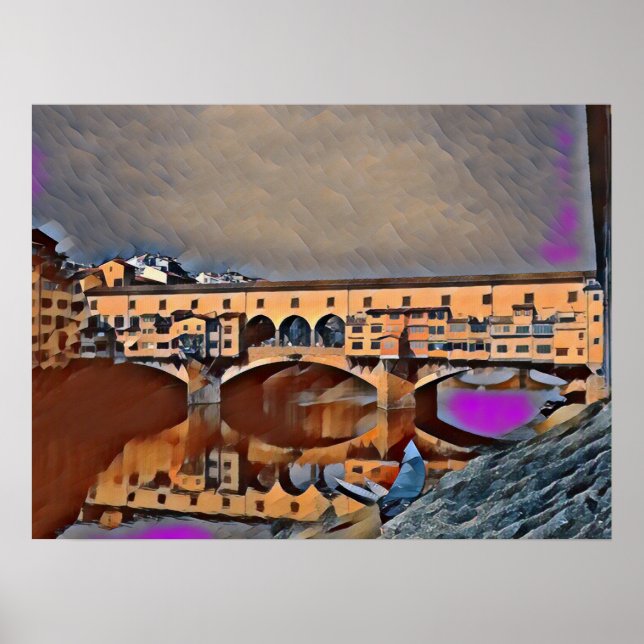 Poster Le Ponte Vecchio (Devant)