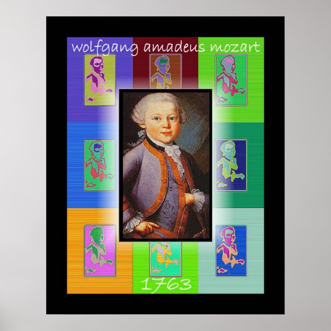 Poster Le Pop Art petit Mozart (Devant)