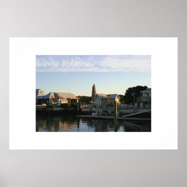 Poster Le port de Bald Head Island (Devant)
