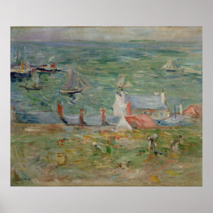 Poster Le port de Gorey sur le Jersey, 1886