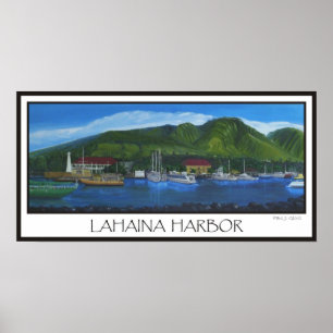 Poster Le port de Lahaina
