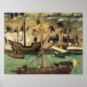 Poster Le port de Séville, c.1590