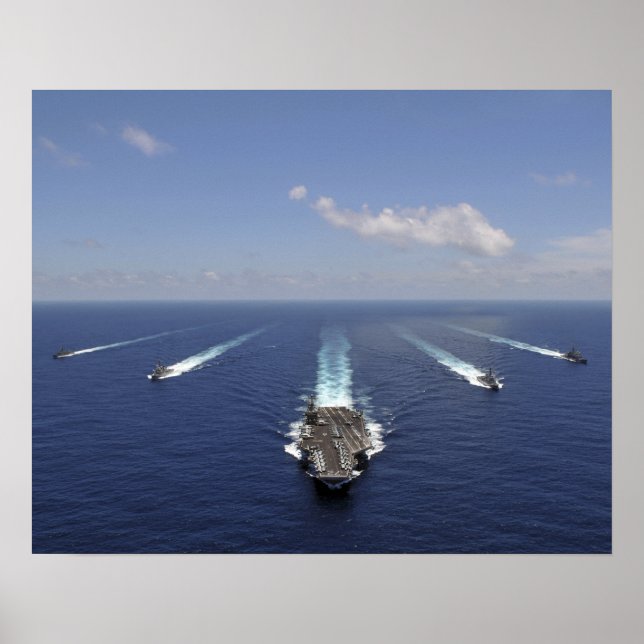 Poster Le porte-avions USS Abraham Lincoln 2 (Devant)