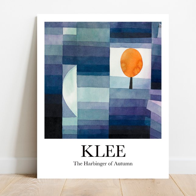 Poster Le Porte-monnaie de l'automne par Paul Klee (Fall's First Sign: Klee's "Harbinger of Autumn." Museum-quality poster)