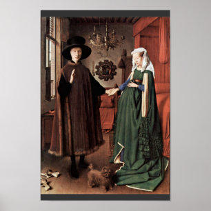 Poster Le portrait d'Arnolfini le mariage d'Arnolfini par