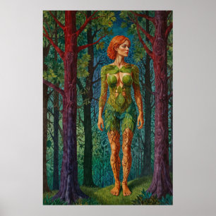 Poster “Le Portrait de Viridra” - Veines de la Canopée