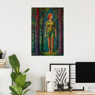 Poster “Le Portrait de Viridra” -  Veines de la Canopée  