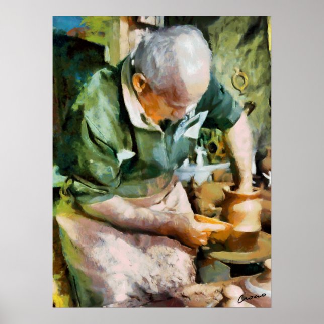 Poster Le potier (Devant)
