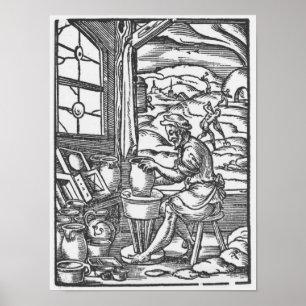 Poster Le potier, 1574