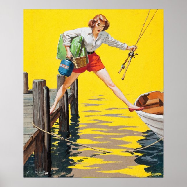 Poster Le Prédicament 1955 Pin Up Art (Devant)