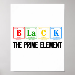 Poster Le Premier Élément Noir Mois de l'Histoire des Noi