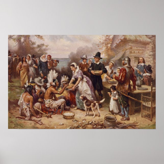 Poster Le premier Thanksgiving 1621 | c.1932 (Devant)