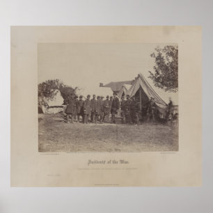 Poster Le président Abe Lincoln sur le champ de bataille 