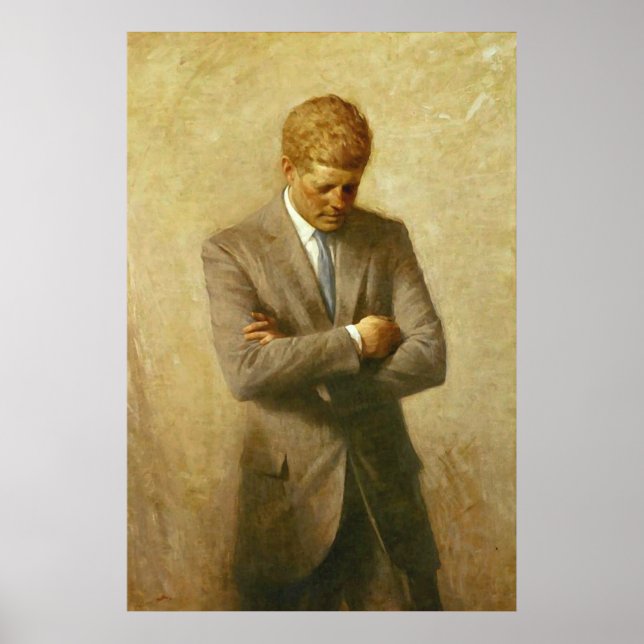 Poster Le président américain John F. Kennedy par Aaron S (Devant)