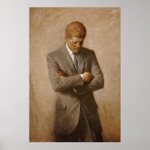 Poster Le président américain John F. Kennedy par Aaron S