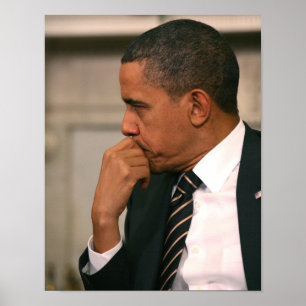 Poster Le Président Barack Obama rencontre le président
