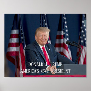 Poster Le président Donald J. Discours Trump Mt Rushmore