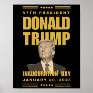 Poster Le Président Donald J. Trump Jour de l'investiture