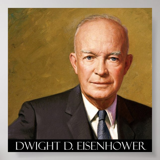 Poster Le Président Dwight D. Eisenhower Fine Art Sur Toi (Devant)