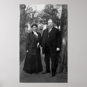 Poster Le Président Taft et première Madame Hélène Taft -