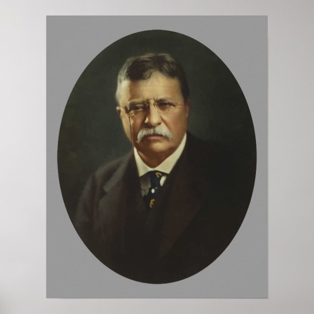 Poster Le président Theodore Roosevelt (Devant)