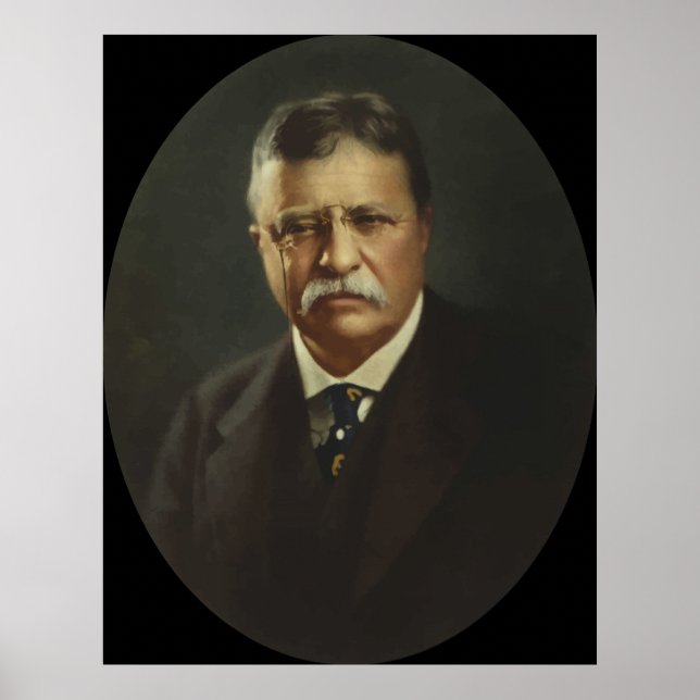 Poster Le président Theodore Roosevelt (Devant)