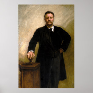 Poster Le Président Theodore Roosevelt John Singer