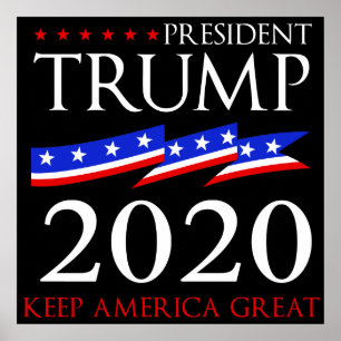 Poster Le Président Trump 2020