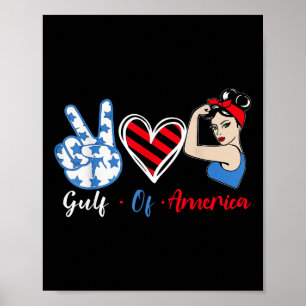 Poster Le Président Trump 2025 Du Golfe Des États-Unis _7