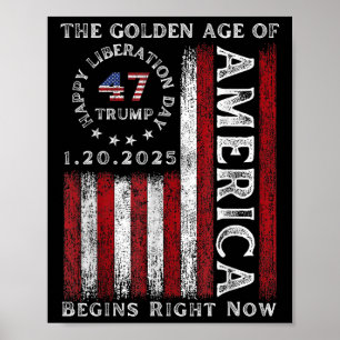 Poster Le Président Trump déclare la Journée de libératio
