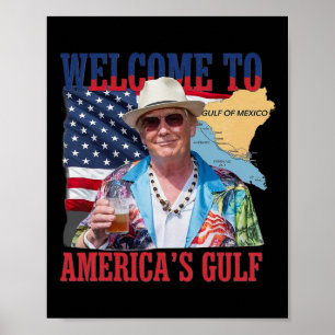 Poster Le président Trump souhaite la bienvenue dans le G