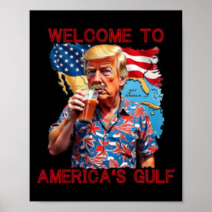 Poster Le président Trump souhaite la bienvenue dans le G