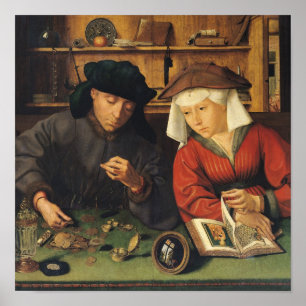 Poster Le prêteur et sa femme, 1514