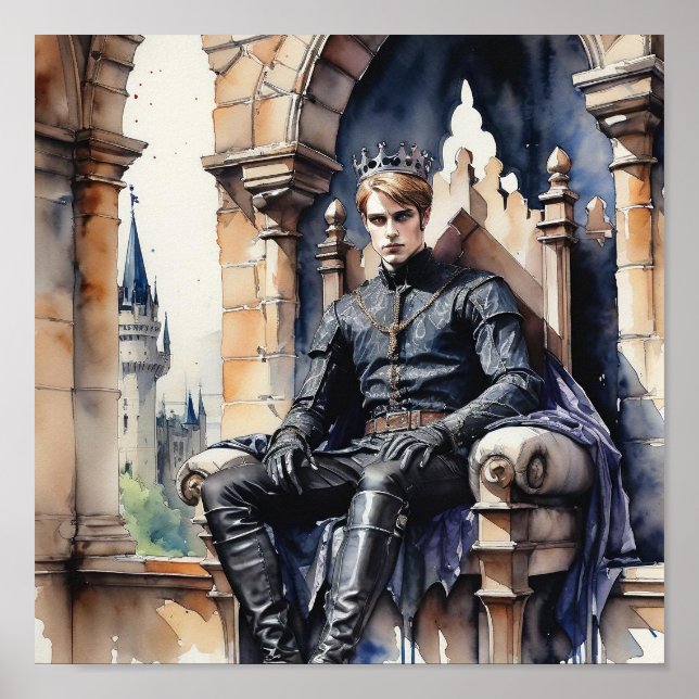 Poster Le Prince Bleu Devient Roi. (Devant)