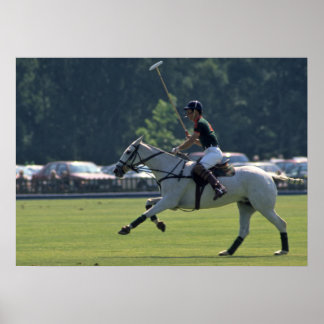 Poster Le Prince Charles joue au polo à Windsor