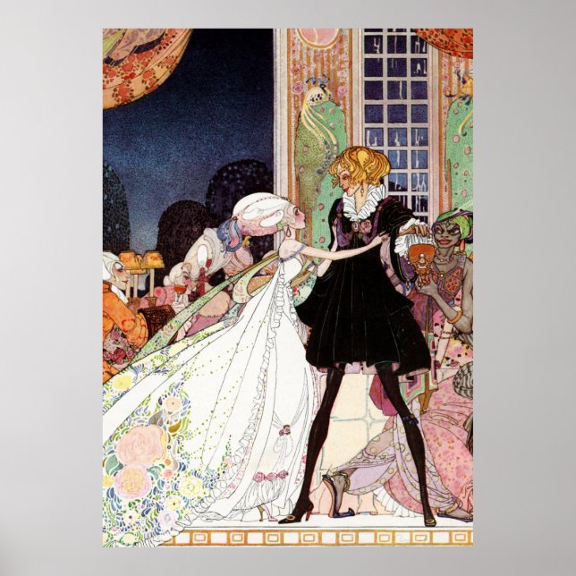 Poster Le prince charmant et la Cendrillon de Kay Nielsen (Devant)
