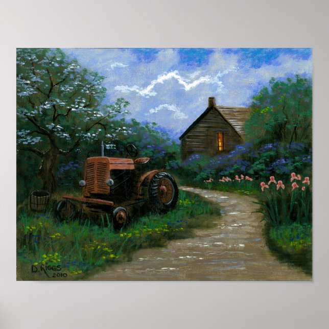Poster Le printemps à la ferme (Devant)