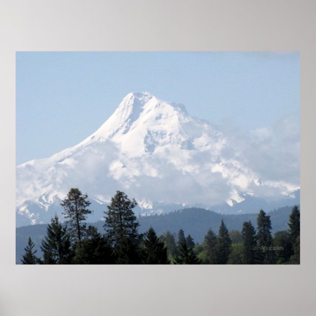 Poster Le printemps sur l'affiche de Mt Hood (Devant)