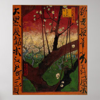 Poster Le prunier à fleurs