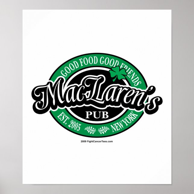 Poster Le pub de MacLaren (Devant)