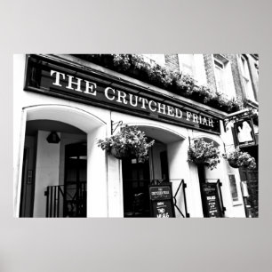 Poster Le pub soutenu Londres de moine