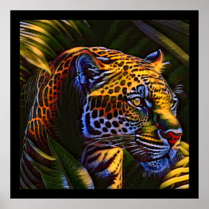 Poster Le puissant Jaguar, un prédateur de la jungle