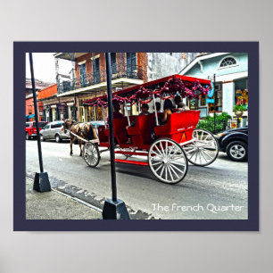 Poster Le quartier français   Cartouche buggy en couleur