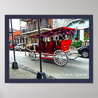 Poster Le quartier français | Cartouche buggy en couleur