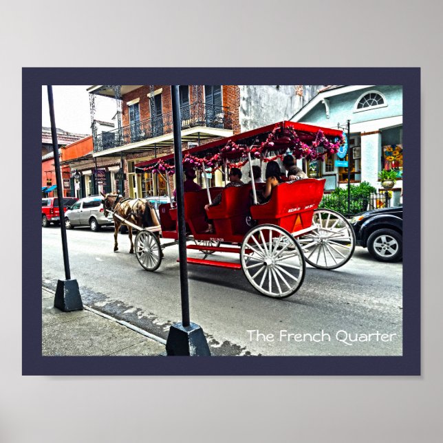 Poster Le quartier français | Cartouche buggy en couleur (Devant)