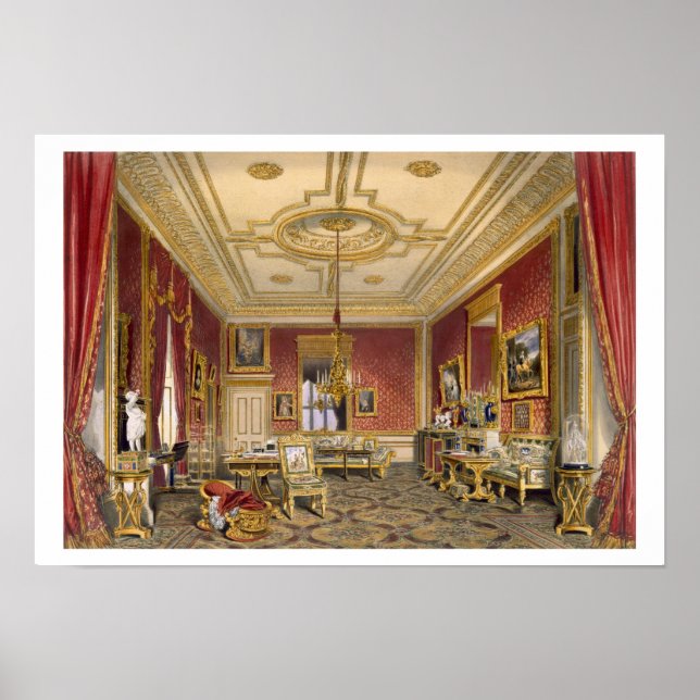 Poster Le Queen's Private Sitting Room, Windsor Castle, (Devant)