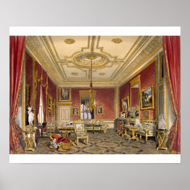 Poster Le Queen's Private Sitting Room, Windsor Castle, (Devant)
