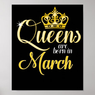 Poster Le Queens sont en mars anniversaire né de fille de