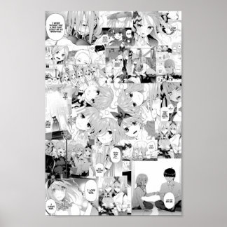 Poster Le Quintessence Quintuplets Manga Collage