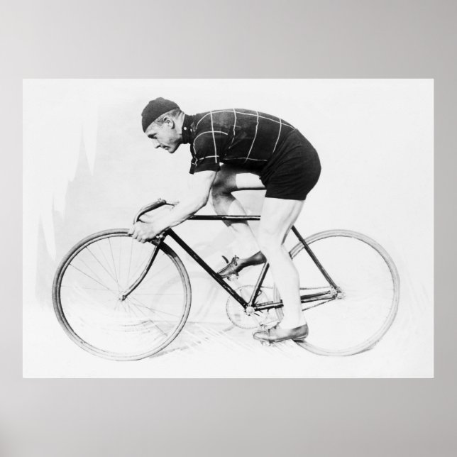 POSTER LE RACER DU VÉLO - 1914 (Devant)